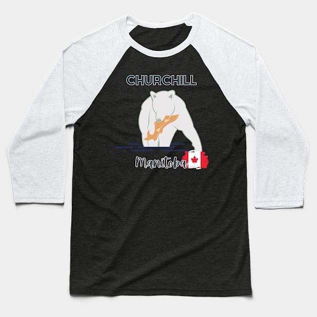 Churchill Manitoba Baseball T-Shirt by DW Arts Design